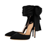 Elegant Silk High Heeled Shoes